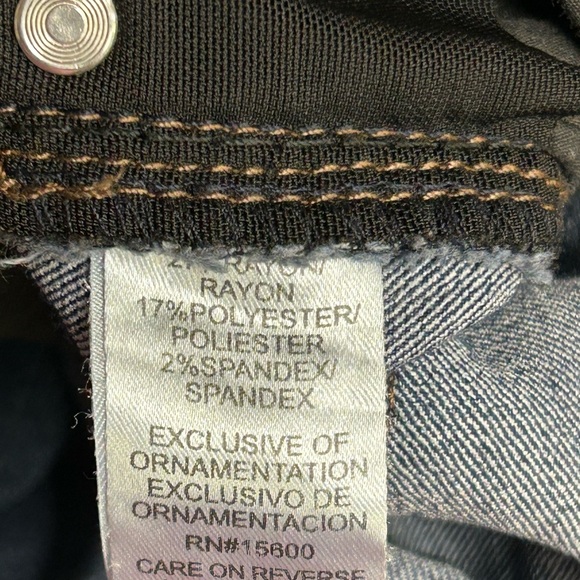 Democracy AB Technology  Crop Ankle Skinny Jeans Dark Wash Size 8 - Picture 7 of 7